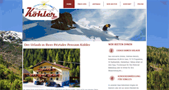 Desktop Screenshot of pension-koehler.at