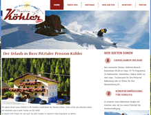 Tablet Screenshot of pension-koehler.at
